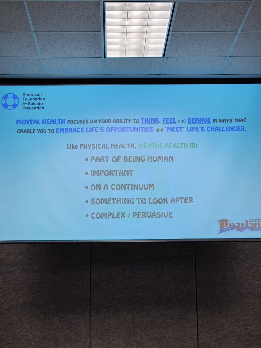 We are so excited to be learning together about mental health with campus #suicideprevention student leaders!