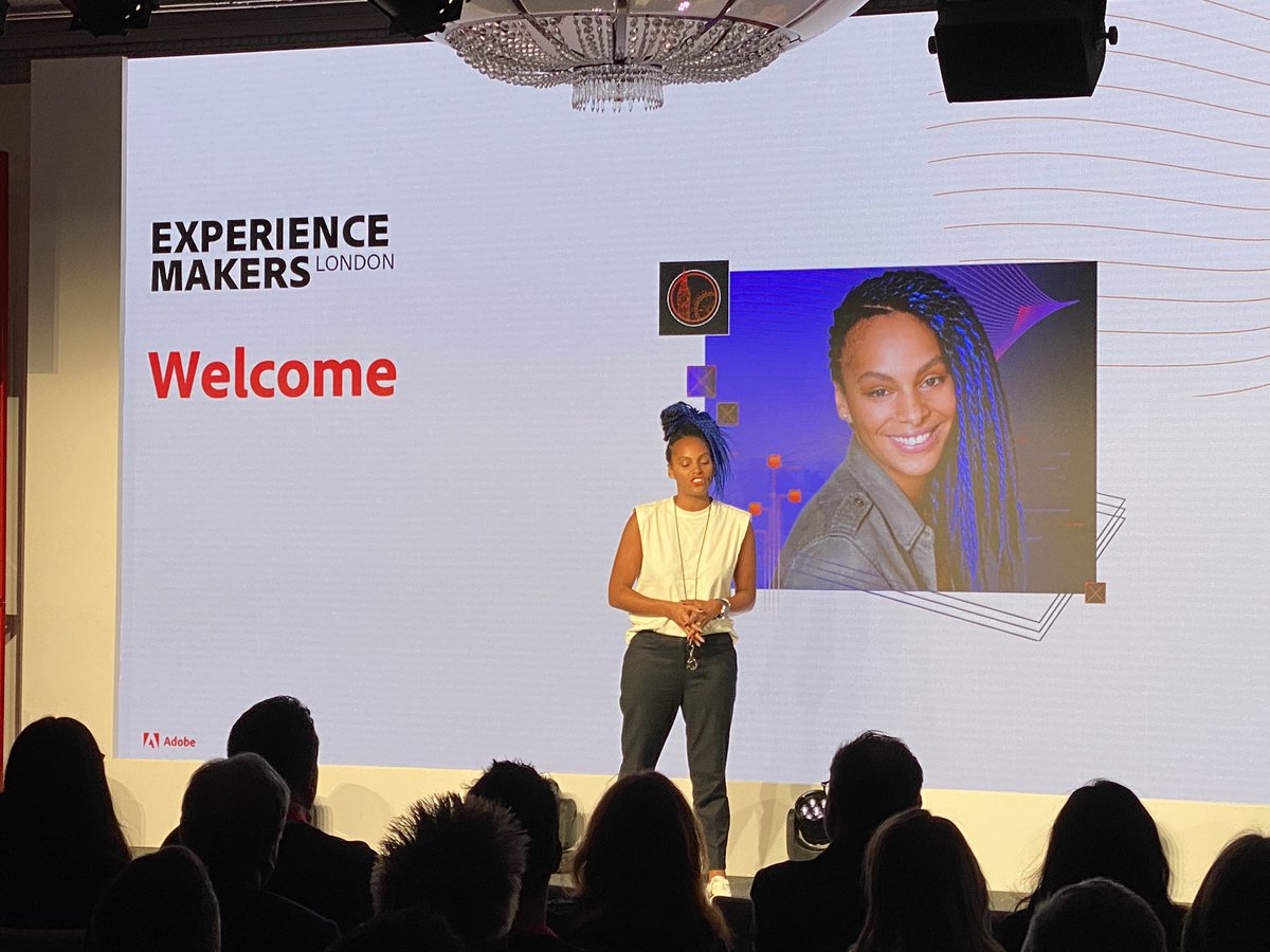 smorris75's tweet image. The wonderful @lucyhedges our host for #AdobeExperienceMakers2022 in London today. A packed house ready to be inspired @AdobeExpCloud