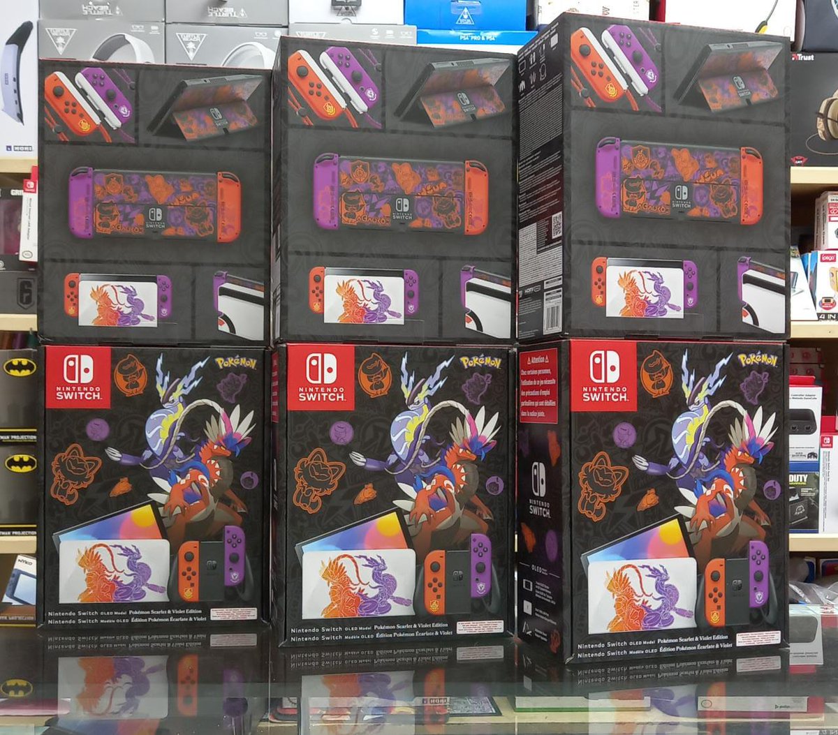 Nintendo Switch OLED Model Pokémon Scarlet & Violet Edition Available in best price
#nintendoswitcholedmodelpokemon #switcholed #nintendooled #oledmodel #nintendo #nintendoswitch #SwitchOLED #pokemon #pokemonoled #pokemonolededition #nintendoconsole #dubaigamers #uaegamers