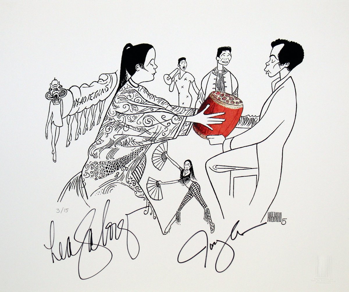 BCEFA's tweet image. You can own this rare print of @MsLeaSalonga and @theJoseLlana in #Broadway's Flower Drum Song by @AlHirschfeld, available through @HeritageAuctions until November 20: broadwaycares.org/hirschfeld.