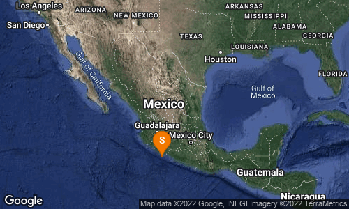 SISMO Magnitud 4.1 Loc 58 km al SUROESTE de LA MIRA, MICH 02/11/22 07:48:19 Lat 17.74 Lon -102.78 Pf 7 km