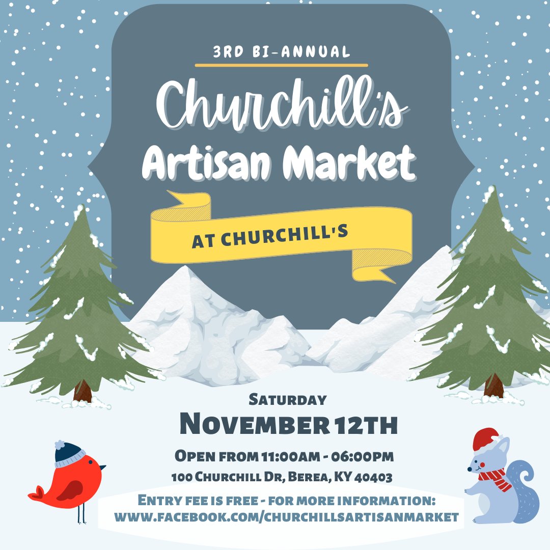 Just one week from today is Churchills Winter Artisan Market. There’s no better time to explore the work of many local artist and get a jump on that Christmas list all at the same time!
