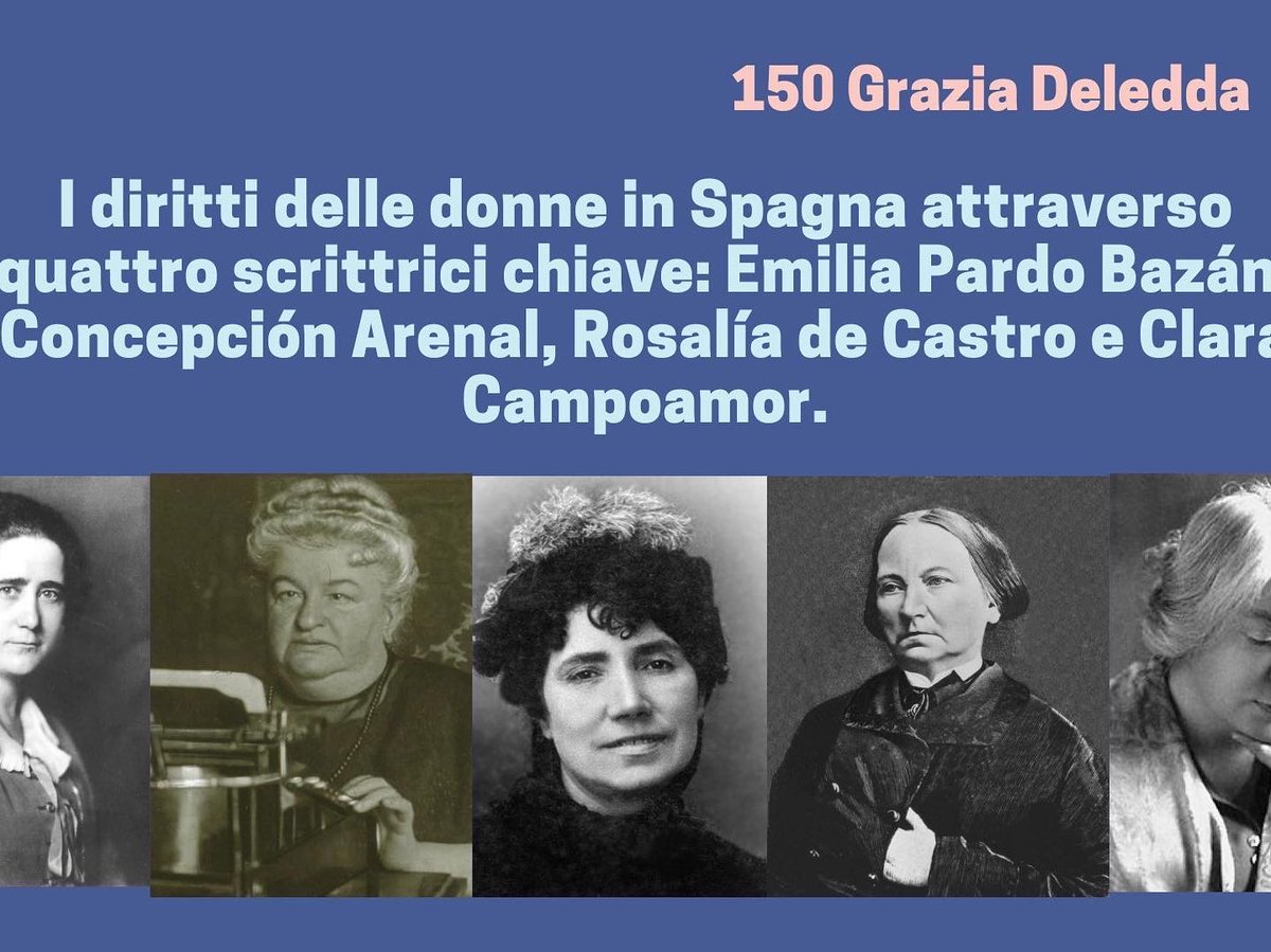irinaparra1's tweet photo. Molto felice di aver partecipato a un evento sul 150 anniversario di Grazia Deledda al Parlamento europeo e di aver condiviso il suo terreno comune con Rosalía de Castro, Emilia Pardo Bazán, Concepción Arenal e Clara Campoamor. Per maggiori informazioni: https://t.co/hh46NqJZvB https://t.co/oWO7aA1YJr