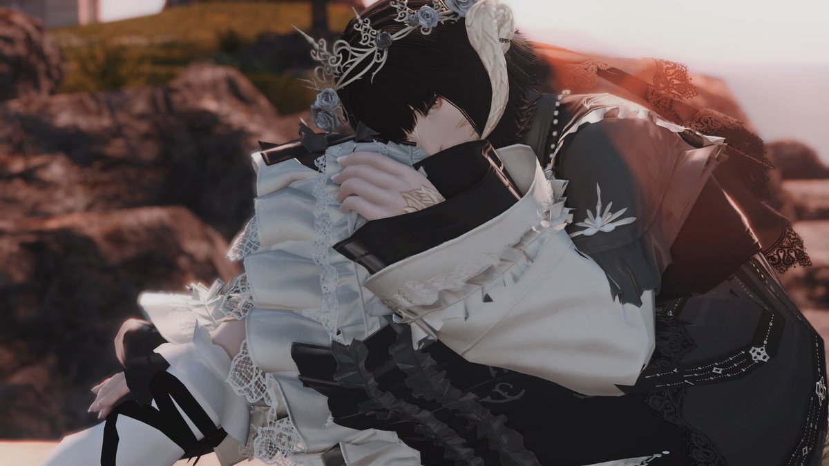 xLulious's tweet photo. “The fancy dresses won‘t go down well in this city of Thaliak,just like,,,”
“Never mind.”
#GPOSERS |#GShade |#FFXIVScreenshots https://t.co/0BS216pXdo