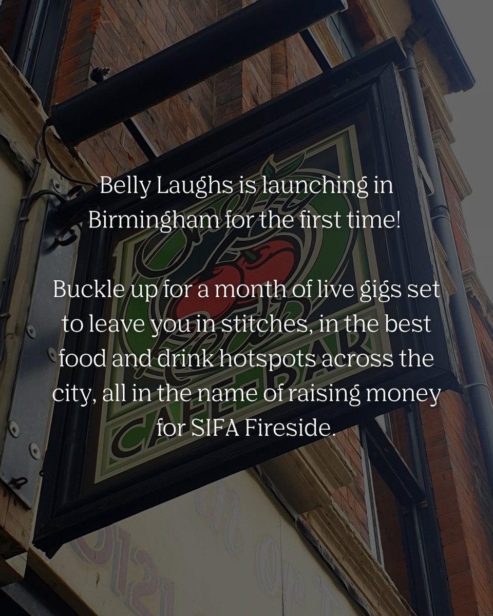 ilovecherryreds's tweet photo. Ready to think about January yet?!

We are a venue for @say_yuup Belly Laughs 2023!

£15 gets you a discounted meal, an evening of entertainment and £5 of it is donated to @Sifafireside 

For more info and tickets…

https://t.co/xOcHoJsb8d https://t.co/HbhMCmdAlD