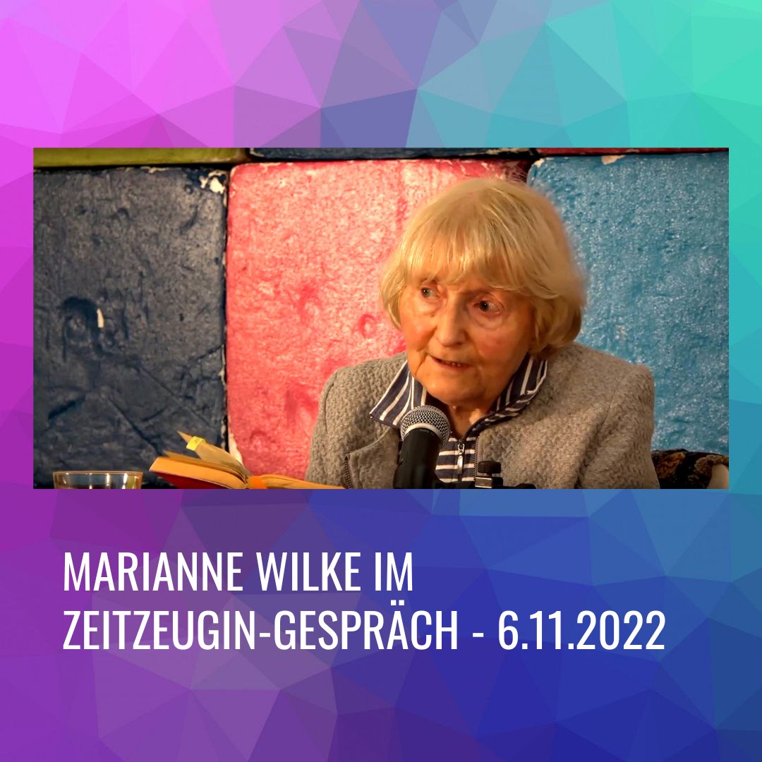 agfjhamburg's tweet photo. 13.00 Marianne Wilke im Zeitzeugin-Gespräch (dt&amp;en)
Moderiert von Ulrike Jensen, der Jugendbildungsreferentin der KZ-Gedenkstätte Neuengamme
Sonntag, 6.11.2022, 13-15 Uhr.
The event will be translated into English via whisper translation. https://t.co/l2CJFMxSuf