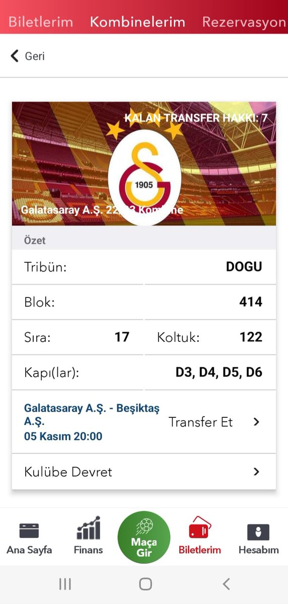 terialtaras's tweet photo. @GalatasaraySK Doğu üst 1 adet bilet bulunur. İlgilenler DM üzerinden ileteşime geçebilirler. https://t.co/Vk3FhmK0jU