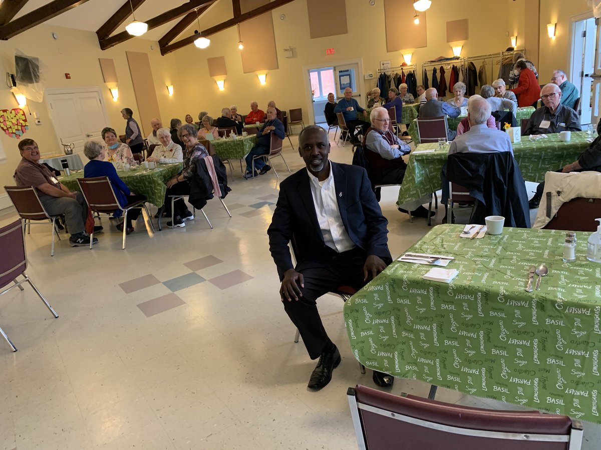 Aliduale1's tweet photo. Yesterday I had the privilege to attend and speak at Bethany United Church with some seniors in the community. I was happy to see the community come together again at this luncheon for the first time in 2 years. https://t.co/T0SlgjXViF