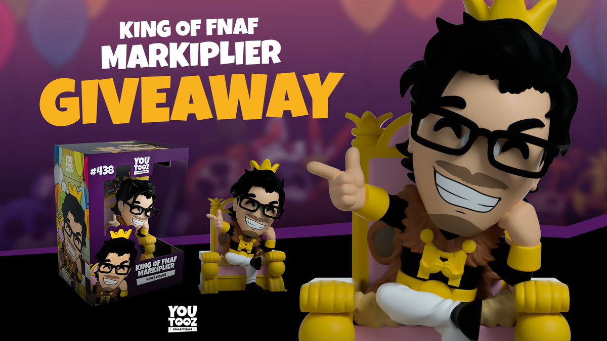 king of fnaf markiplier giveaway 👑 retweet + comment 'king of fnaf' to enter 🐻 new winner every 250 rt's until the drop friday at 3pm est