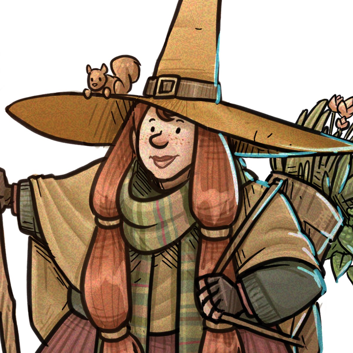 Witch character I did a while ago. Happy belated Halloween, I guess. #DigitalArtist #DnDcharacter