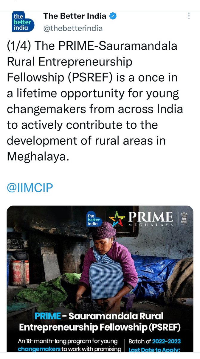 LudditeNed's tweet photo. <Tacky Consultant Kingdom of Meghalaya - 2> So there is some fellowship run by #sauramandala #Primehub #RaintreeFoundation #GovtofMeghalayagoing around where 'changemakers' from across India will get 40000 per month for 18 months, https://t.co/K7lKF22p2l