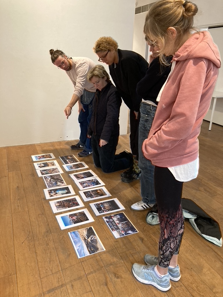 Photographers from @lcn_london <a href="/fourcornerse2/">Four Corners</a> during yesterday's seminar on ‘Editing and Sequencing’. 

Interesting discussions emerged about how it is possible to create entirely different narratives (using the same pictures) depending on juxtapositions, editing and sequences.