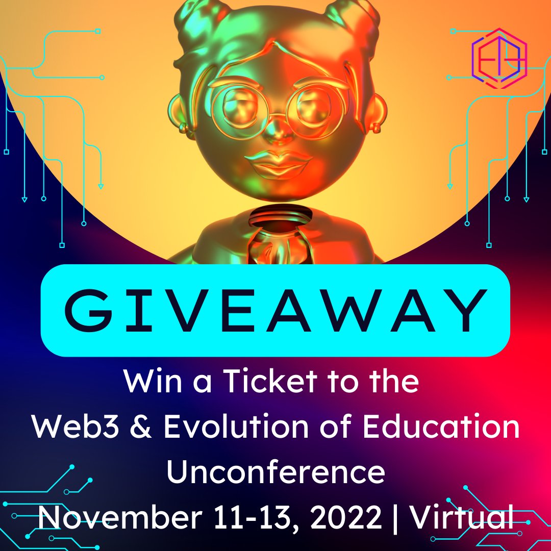 ed3global's tweet photo. We're hosting an incredible conference Nov 11-13 bringing WEB3 + EDUCATION together. The speaker lineup is 🔥! https://t.co/rgFicIphqW

AND we're gifting 50 🎟 to help as many folks attend as possible!

👇👇👇
•RT + ♥️ this tweet
•follow @Ed3DAO
•tag 2

Winners 🗣 in 48 hrs⏳ https://t.co/HBkzvUNBLa