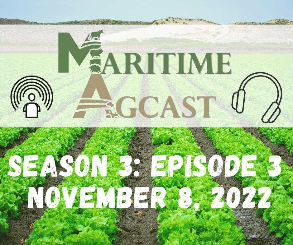 MaritimeAgCast's tweet photo. Our newest episode, Dal Ag- Connecting Researchers with Farmers, airs Tuesday, November 8th!

Be sure to check it out! https://t.co/zTPRyX8PWo