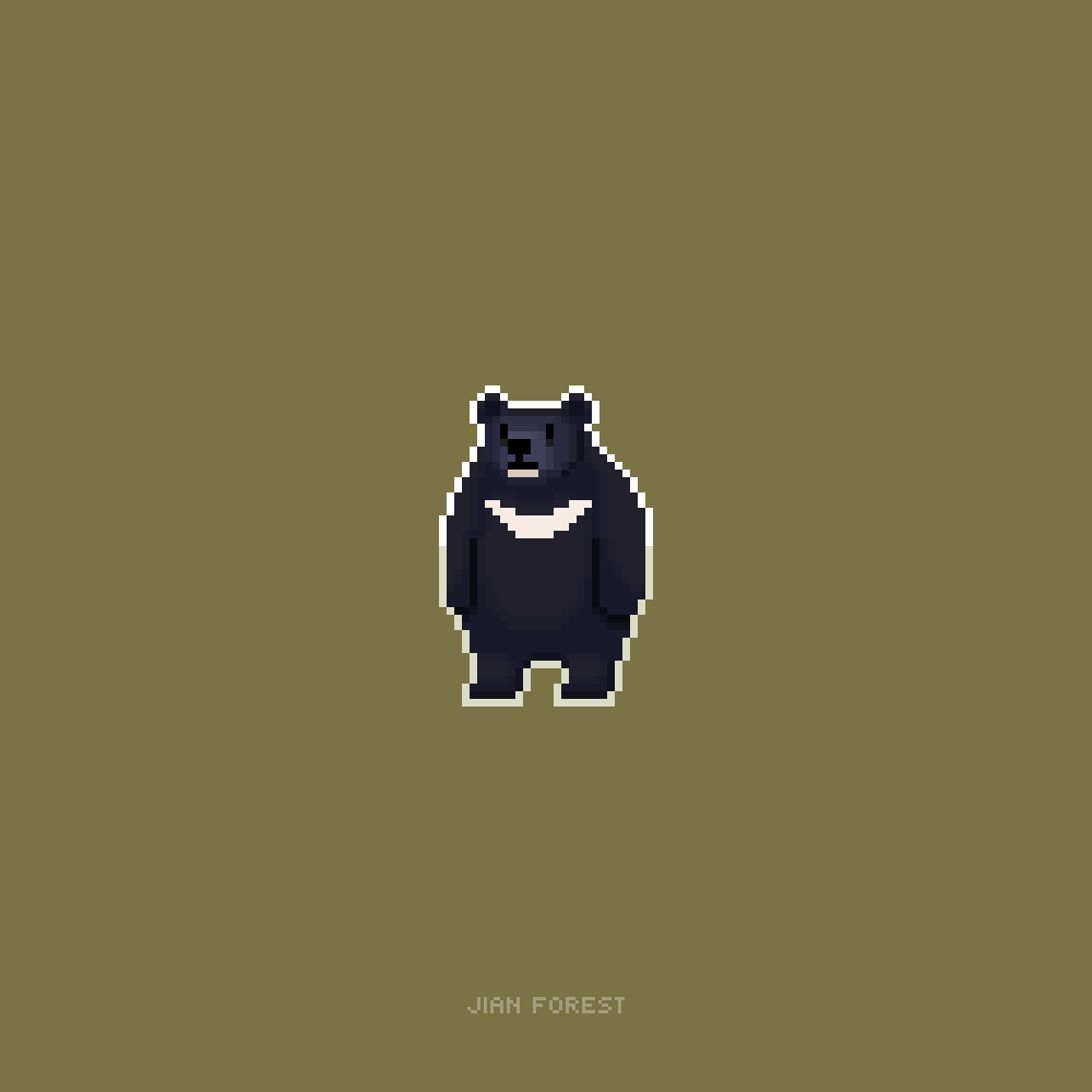 Moon bear 
#indiegame #pixelart