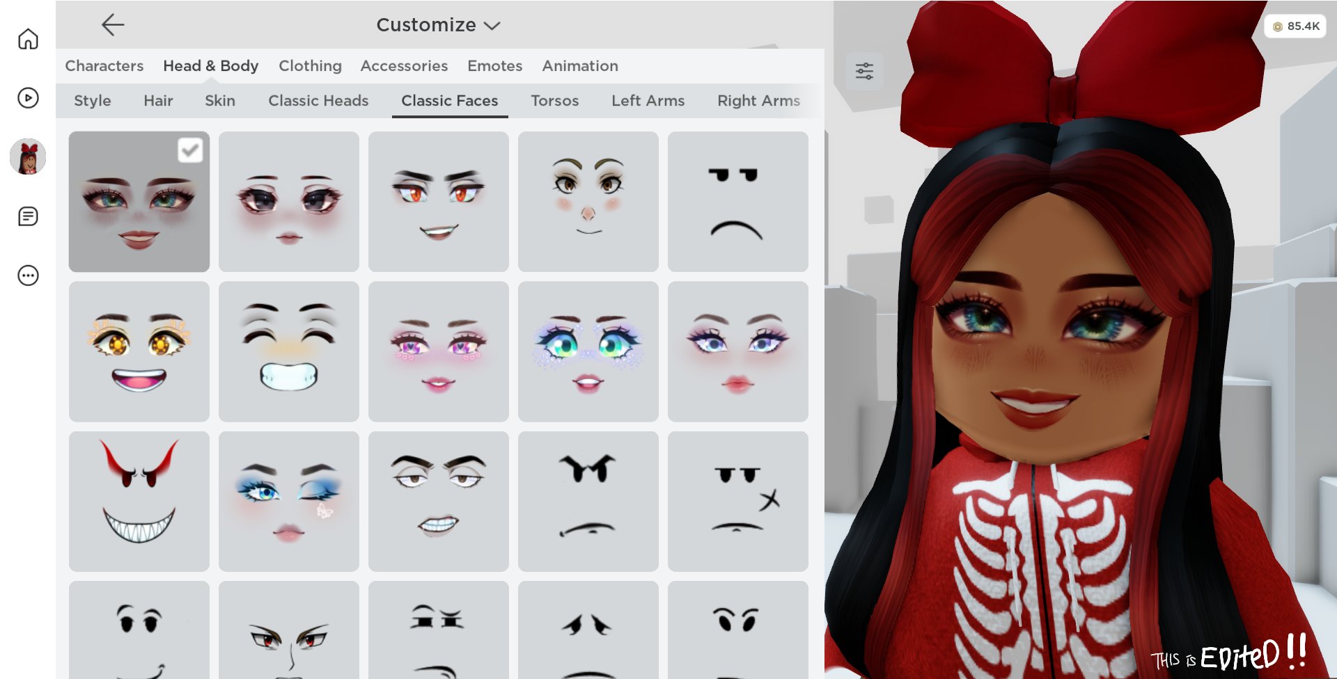 RBXNews on X: FREE UGC LIMITED: The Cute Face Looking Bright