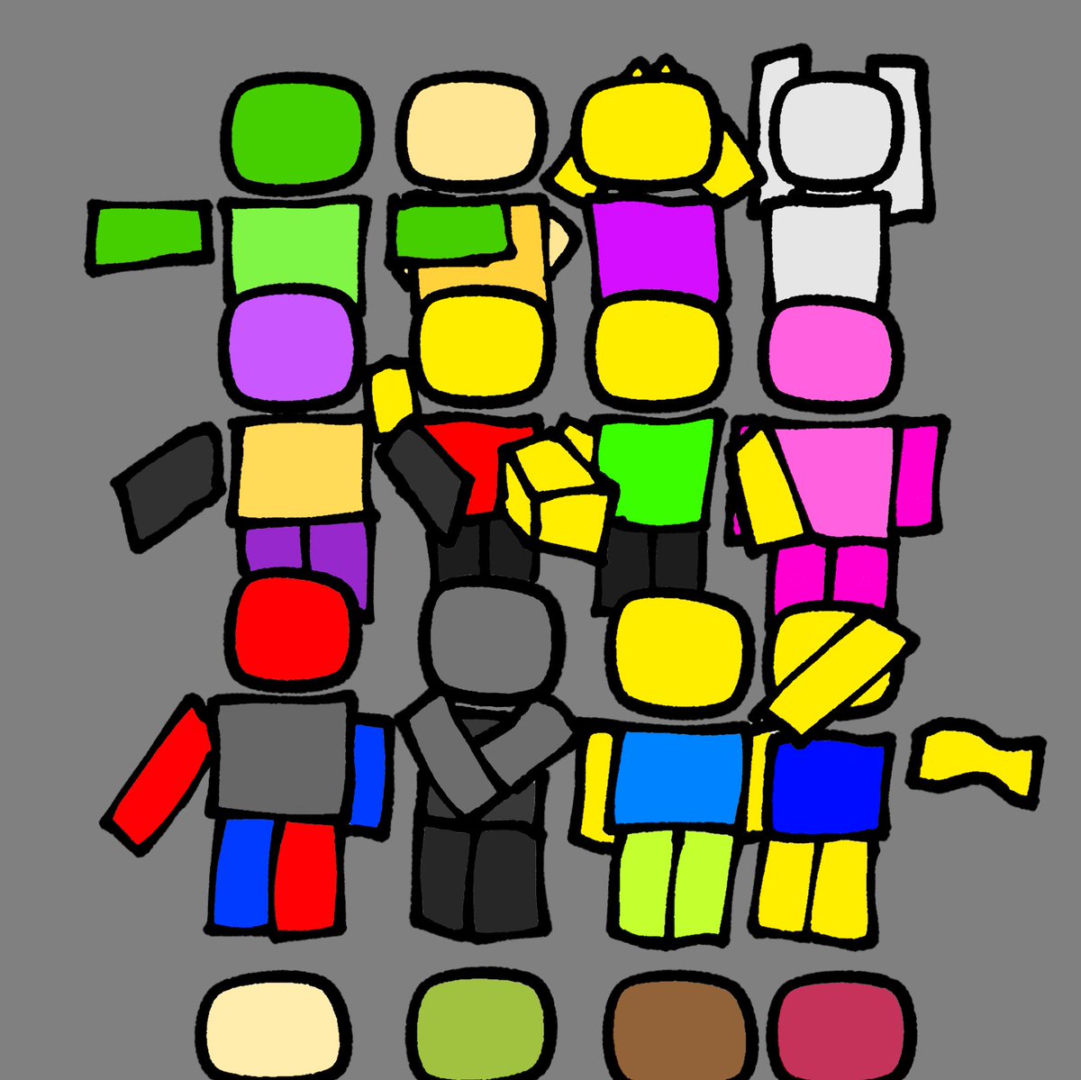ZenarOfficial's tweet photo. Recognize any of them?
#robloxart https://t.co/9x50urhfgR