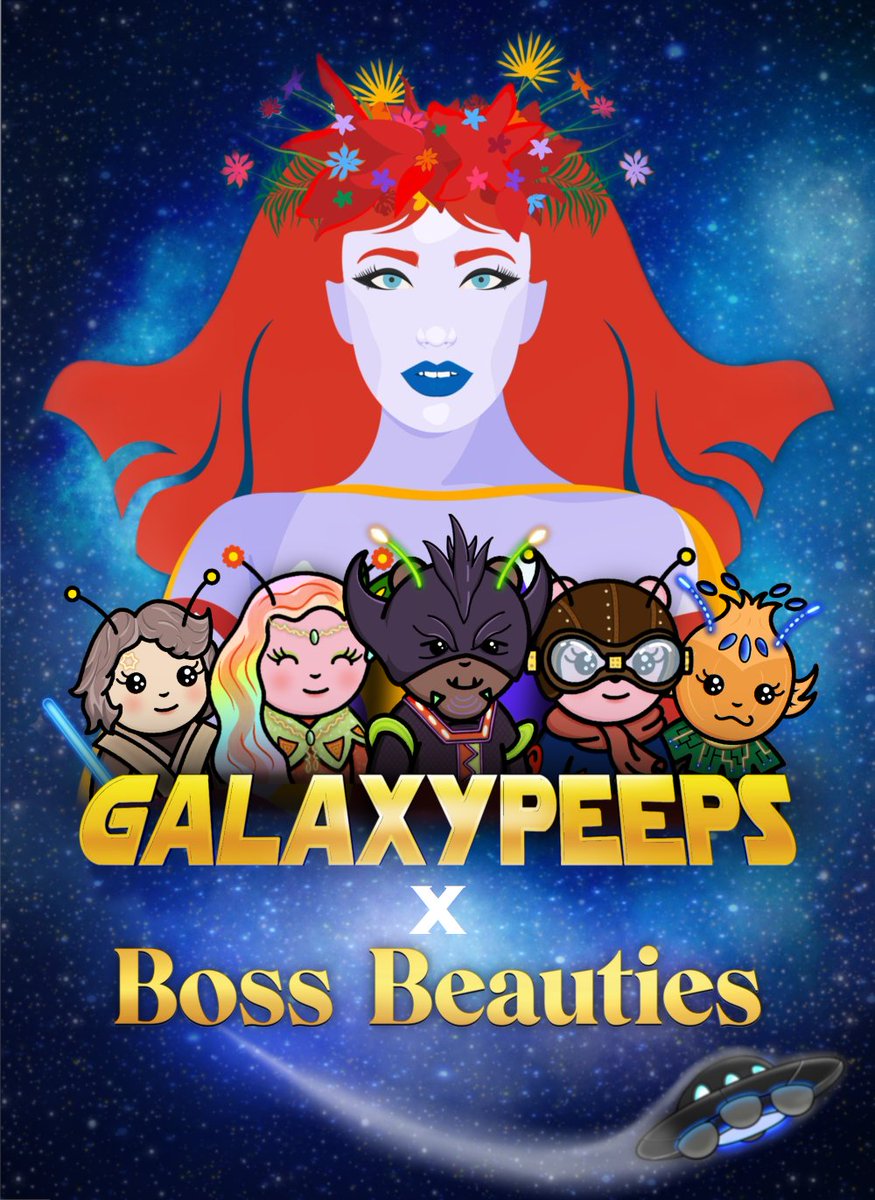 Galaxy Peeps | SOLD OUT (@galaxypeepsnft) on Twitter photo We are happy to have a collaboration with <a href="/BossBeauties/">Boss Beauties</a> ❣
To celebrate we are giving away 3x PeepList spots.
- Like & Retweet
- Tag another Peep
WINNERS WILL BE DRAWN IN 48H🏆 We are happy to have a collaboration with <a href="/BossBeauties/">Boss Beauties</a> ❣
To celebrate we are giving away 3x PeepList spots.
- Like & Retweet
- Tag another Peep
WINNERS WILL BE DRAWN IN 48H🏆