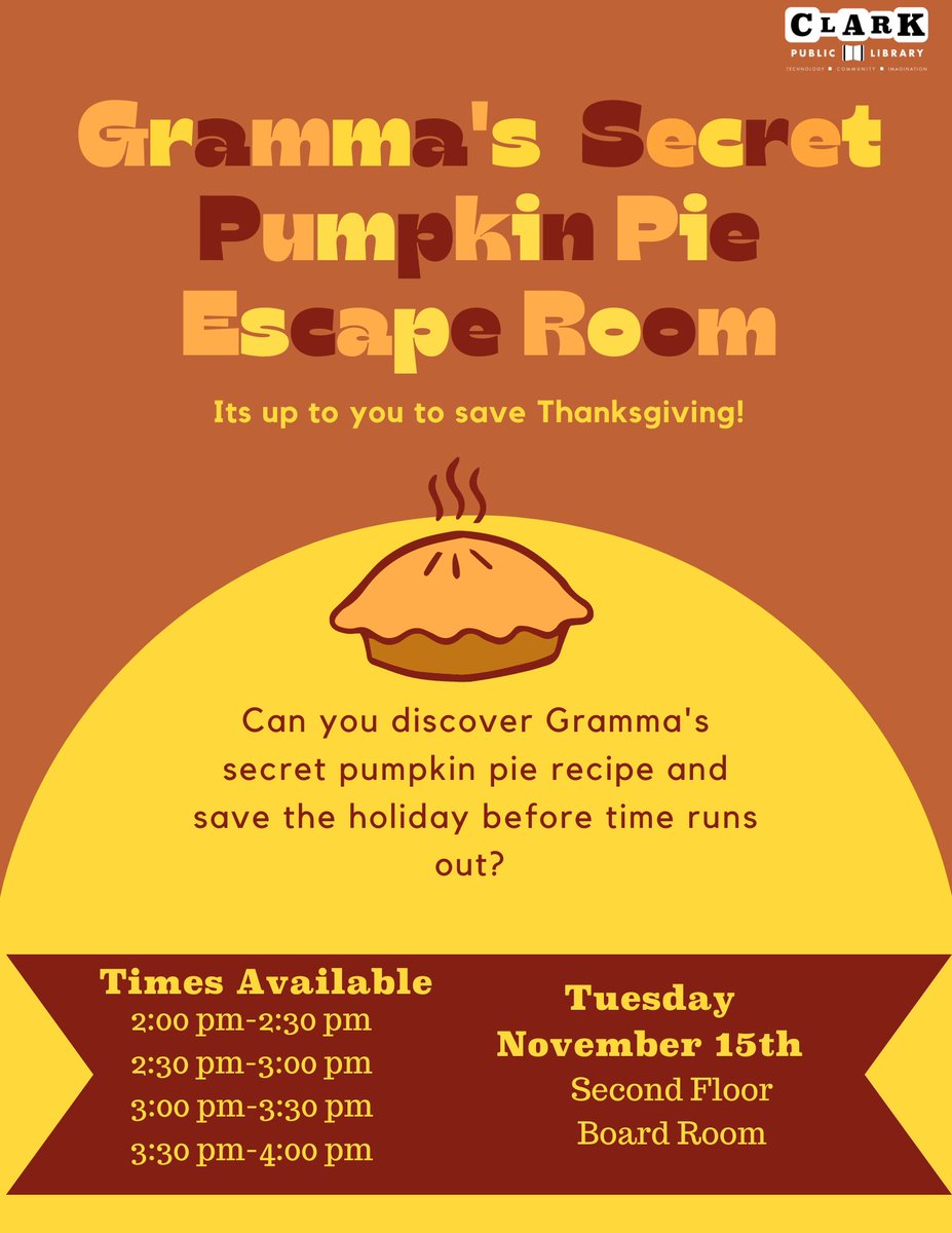 Click on the following link to register... clarkpl.librarycalendar.com/events/month