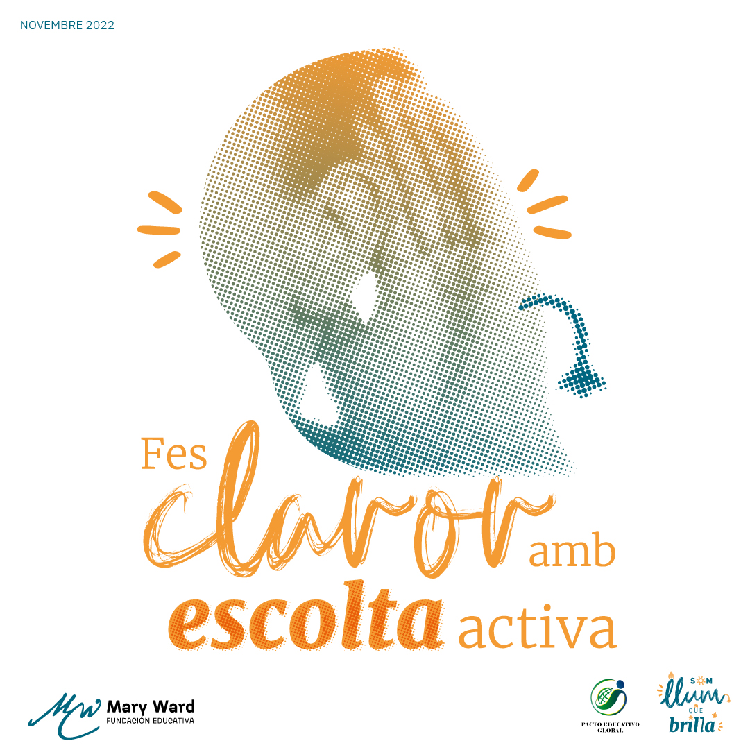 EscolaMariaWard's tweet photo. 👂“Escuchar la voz del otro” es uno de los objetivos del #PactoEducativoGlobal que estamos viviendo este curso.
🔦En este mes vamos a enfocarnos en él descubriendo la importancia de la escucha como fuente de luz para los demás.
#AlumbraConTuEscucha #SomosLuzParaBrillar https://t.co/e7xQLHYWlf