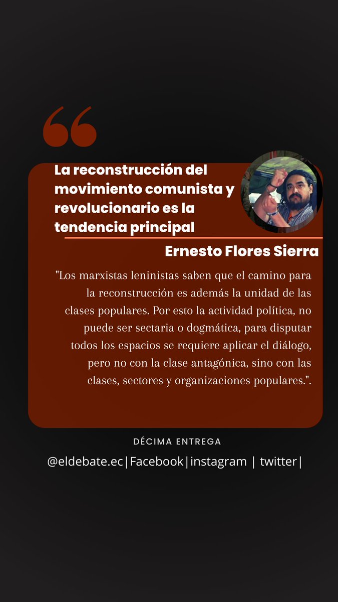 Análisis| ✍️
Compartimos un artículo de Ernesto Flores Sierra. En el escrito, el autor aborda las tareas pendientes de los movimientos comunistas a nivel mundial. 
🌐 Aquí el enlace:
eldebateaca.blogspot.com/2022/11/ernest…