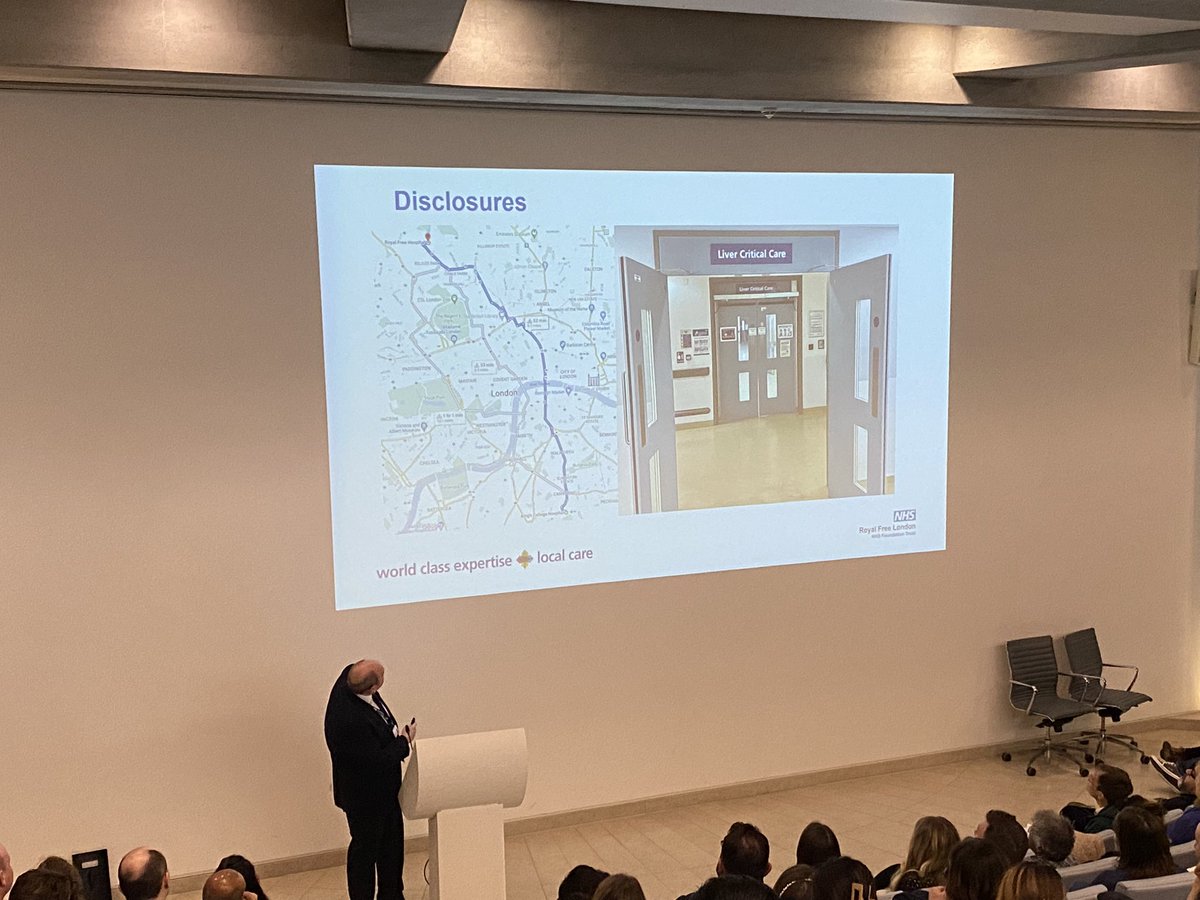 AdamRiedlinger's tweet photo. @hoganbrianj - clinical lead for liver critical care - @RoyalFreeNHS presents on the management of ascites & AKI #nokidneyemoji @KingsCritCare @KingsCollegeNHS #LITU2022 #liverintensivecare #liverlearning https://t.co/FP0hRX76t4