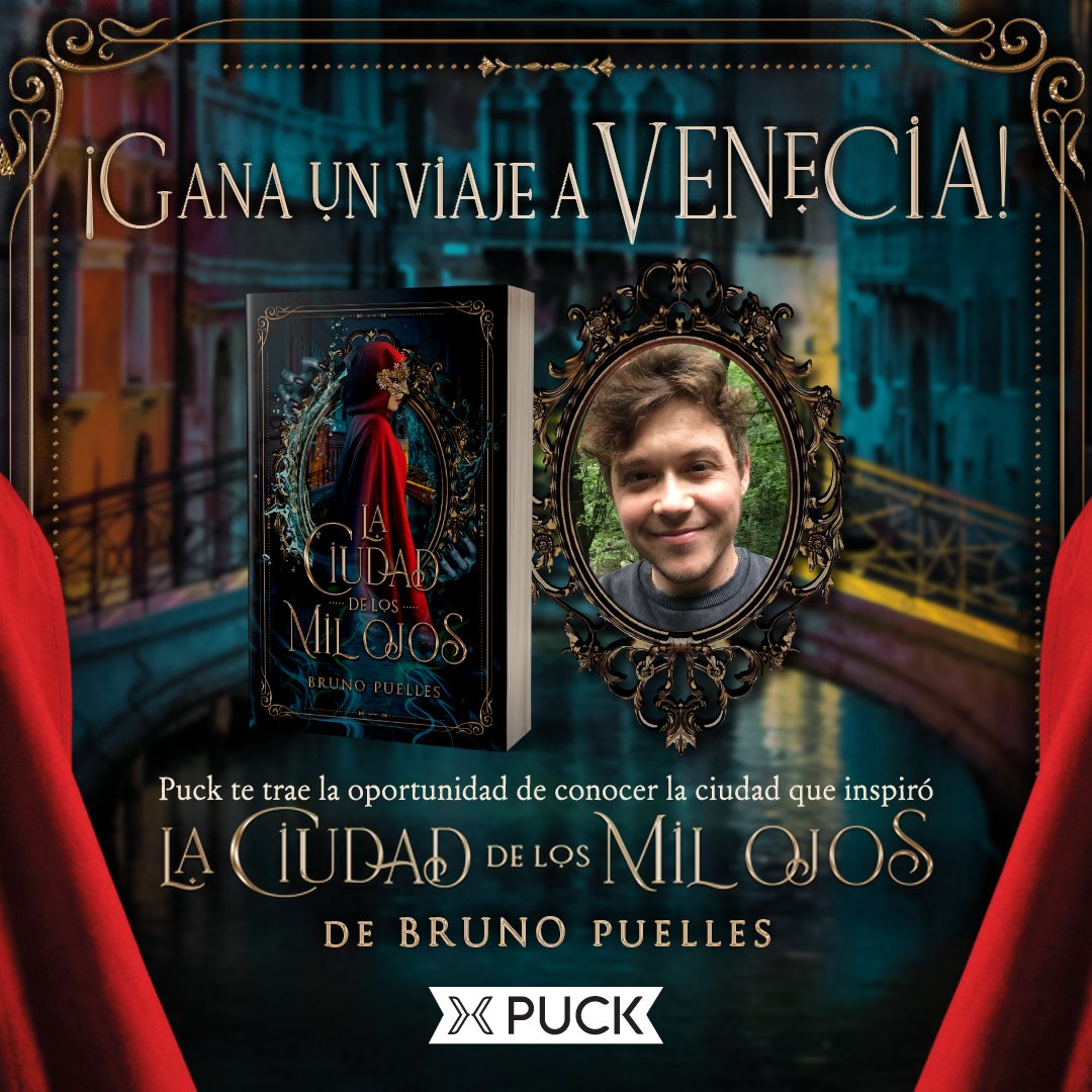 ¡LECTORES!🤩 #Sorteo Viaja a Venecia, la ciudad que ha inspirado a Bruno Puelles a escribir #LaCiudadDeLosMilOjos