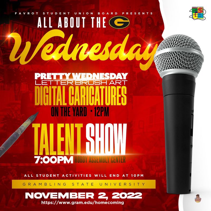 WhatsUpwithFSUB's tweet photo. #GramFam🐯 Are y’all enjoying homecoming so far? If so, meet us on the yard at 12 in your best fits🤩‼️Sounds by DJCam, a 360 camera, and keepsake items will be there! At 7 in the Assembly Center, let’s see some #GramFam talent! #AllAboutTheG #GramHC22 https://t.co/ur2pGugvtB