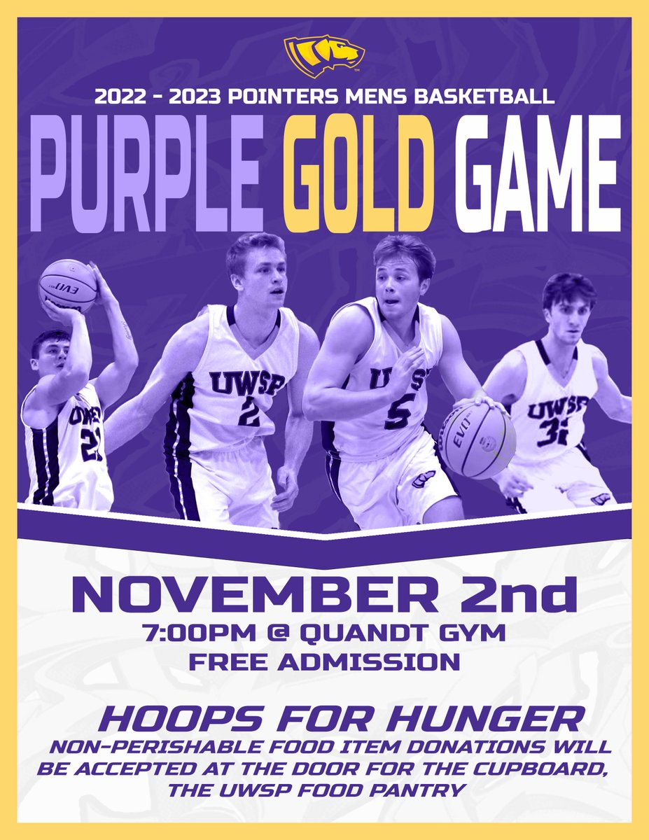 PointersMBB's tweet photo. Today's the day! 

Quandt Gym 7:00pm
Food Drive &amp; Free Admission! 

#Pointers https://t.co/yqqPdsDa9I