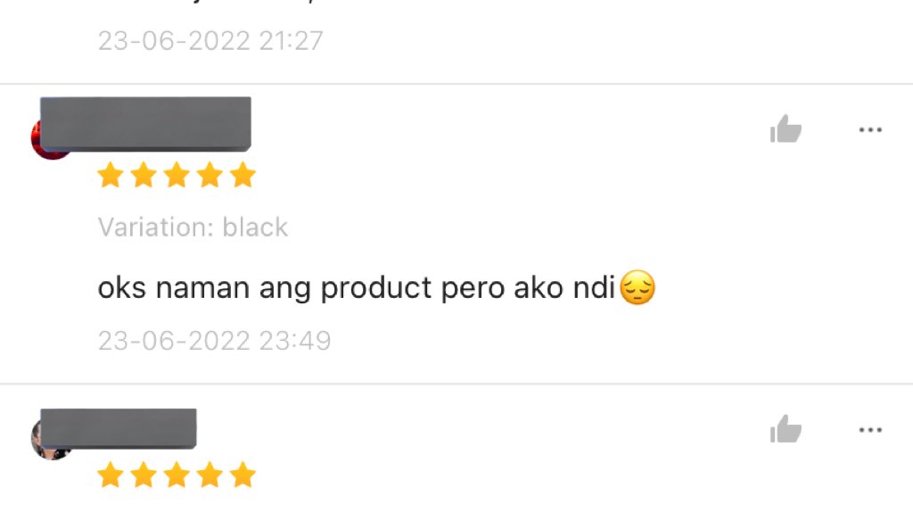 KahlilAlcala's tweet photo. filed under relatable shopee reviews https://t.co/BR1li4YsQo