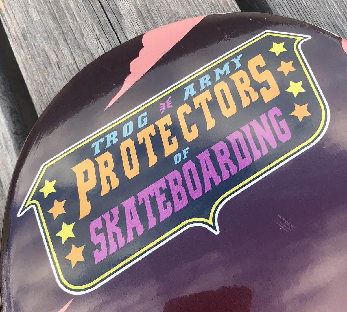 Drew up some new skate deck art for #TrogArmy that will be going on sale this weekend at <a href="/3rdLair/">3rd Lair</a> and their Midwest Melee event.