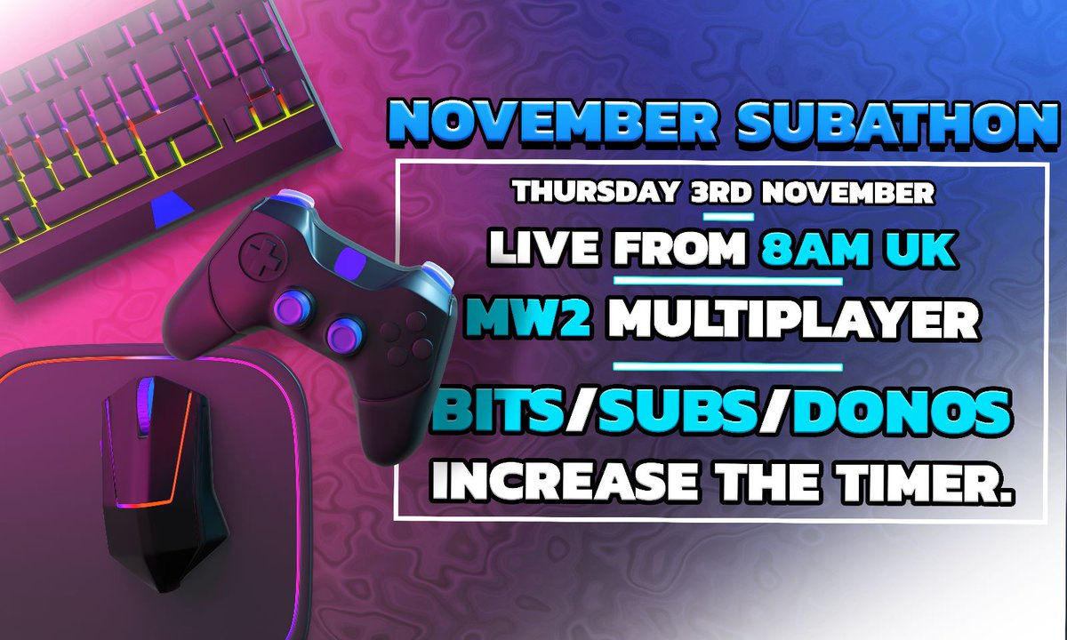 StallionStreams's tweet image. Tomorrow's going to be crazy 🤯

✅️ Live from 8am UK time
✅️ Gold gun grind [8/51]
✅️ Gaming with viewers 
✅️ The community decides how long I stream (with a limit 😏)
✅️ #ModernWarfare2 
👉 Twitch.tv/Stallion