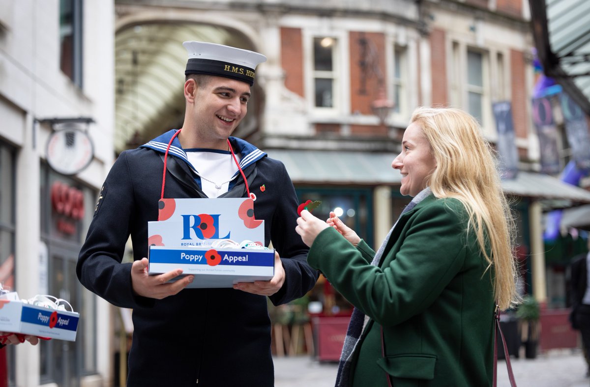 Today, more than 2,000 Armed Forces personnel, veterans & RBL Poppy Appeal collectors are out in force for London Poppy Day, hoping to raise £1 million in just one day. You can also donate online by replying to any of our tweets with #PoppyDonate Registered Charity No. 219279