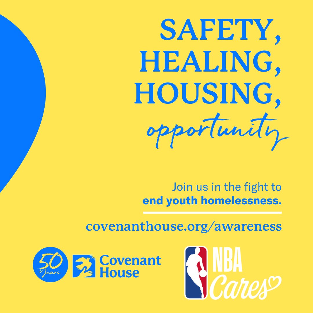 November is #YouthHomelessnessAwarenessMonth. Let’s take steps forward in support of <a href="/CovenantHouse/">Covenant House</a> to end youth homelessness.🙌

Visit covenanthouse.org/awareness to learn more