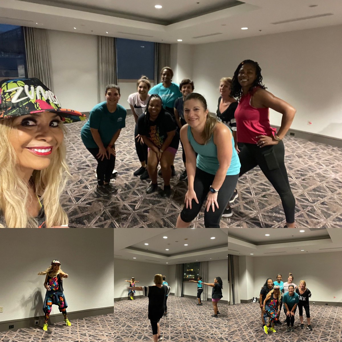TexasCHCs's tweet photo. All we wanna do is zum-a-zum-zum-zum- Zumba! Up early to kick-off the last day of #TACHC22 https://t.co/9VnsHUiD9J