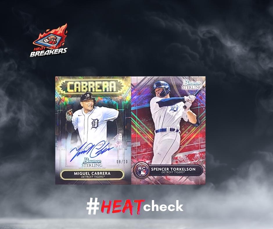 theheatbreakers's tweet photo. The team of the break from the 2022 MLB Bowman Sterling Half Case Break, a Red Spencer Torkelson and a Miguel Cabrera Signage Auto /10! Congrats to the Tigers on the sick hits! Great break!
#theheatbreakers #heatbreakers #topps #bowman #cardflex #detroit #tigers #auto https://t.co/hAgObbPZ2T