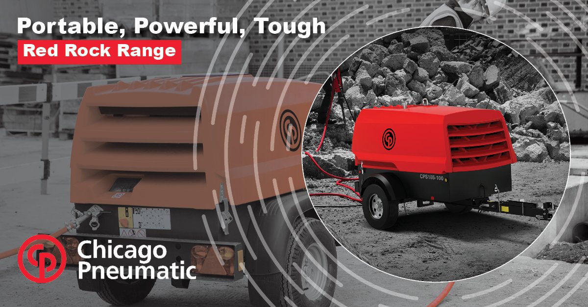 Small, portable, &amp; efficient. That's the Red Rock range of small diesel air compressors. These units were built for the toughest environments. Check it out: bit.ly/3mzDC1i