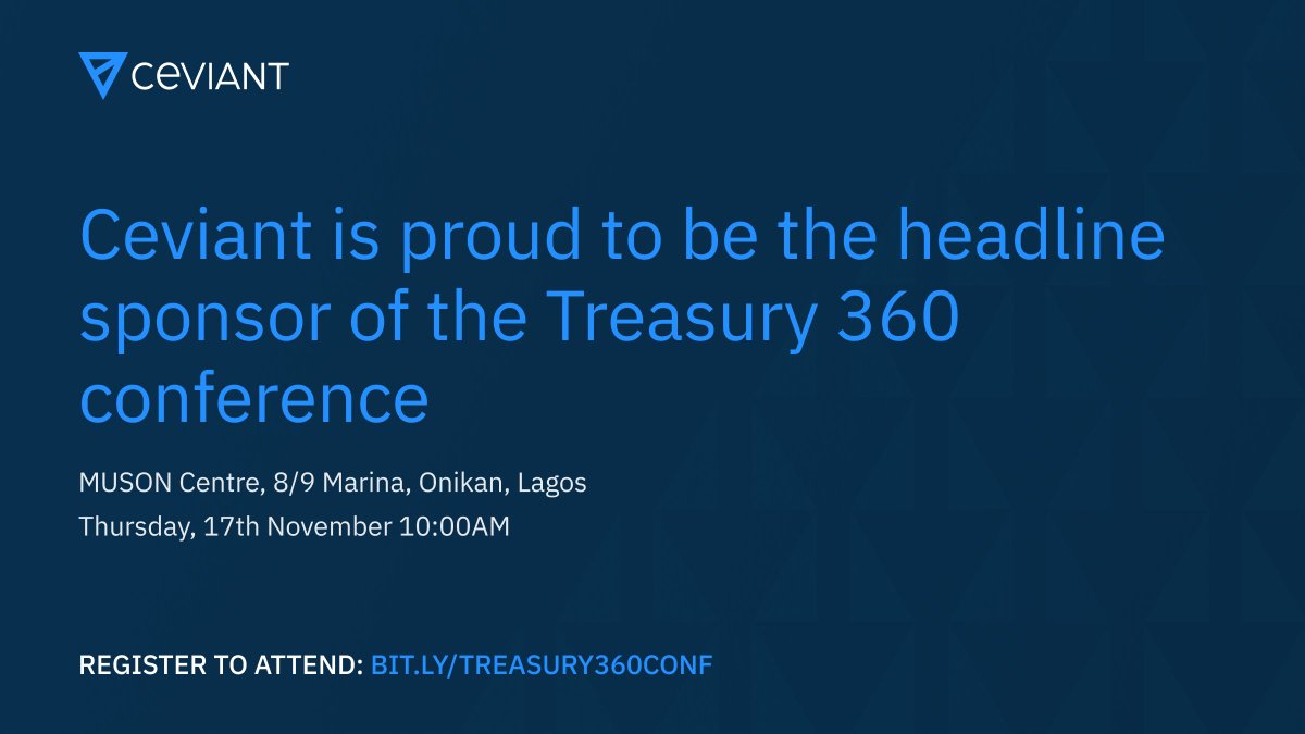 We're excited to be the headline sponsor of the Treasury360 Conference. We'll be meeting CFOs, Financial Controllers and Treasurers from across the country and sharing how we work with companies to transform their treasury operations.
Register to attend: bit.ly/treasury360conf