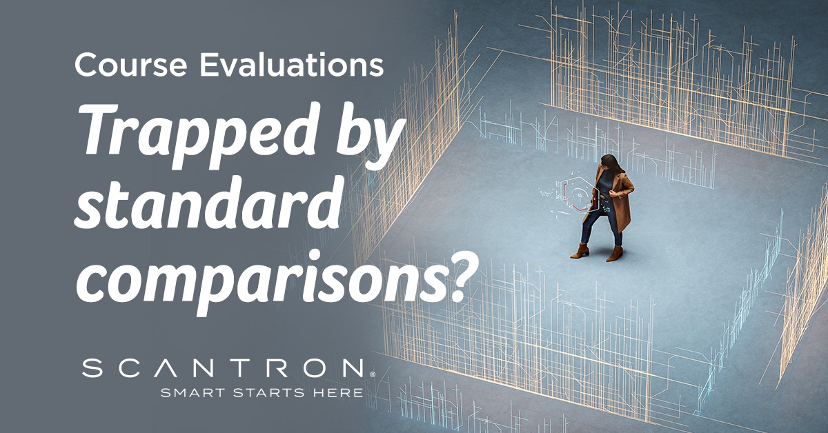 Scantron's tweet photo. Don’t let your evaluation system’s limitation limit your data analysis. Class Climate lets you customize comparisons so you can see a truer picture of your success. #HigherEd #Scantron #SmartStartsHere https://t.co/FUGfIVG0Ub https://t.co/I262rwnBe1