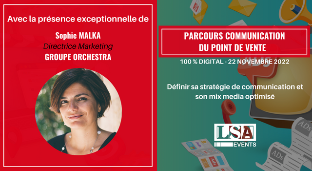 📢 Parcours Digital : La communication Du point de Vente | RDV le 22 novembre 2022 pour votre événement 100% digital avec la participation de Sophie MAlKA. 

Inscrivez-vous avec le code RS2022 ➡️lnkd.in/e9FXcvyu

En savoir plus sur l'événement ➡️ lnkd.in/e56M6mtM