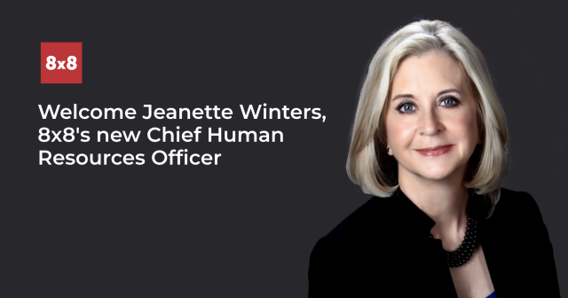 tinalundeensmit's tweet photo. At @8x8, we’re thrilled to welcome Jeanette Winters as our #CHRO. Her #HR knowledge and experience will be invaluable to our CPT culture and continued growth. #Lifeat8x8 #XCaaS #UCaaS #CCaaS https://t.co/ayoZFI6d2V https://t.co/xu8vV0MUks