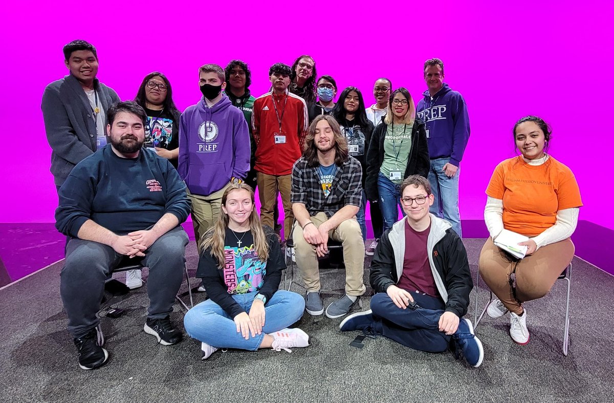 Students from Passaic Prep returned to <a href="/WPCommDept/">WP Comm Department</a> to get hands-on experience! #wpunj #wpcahss