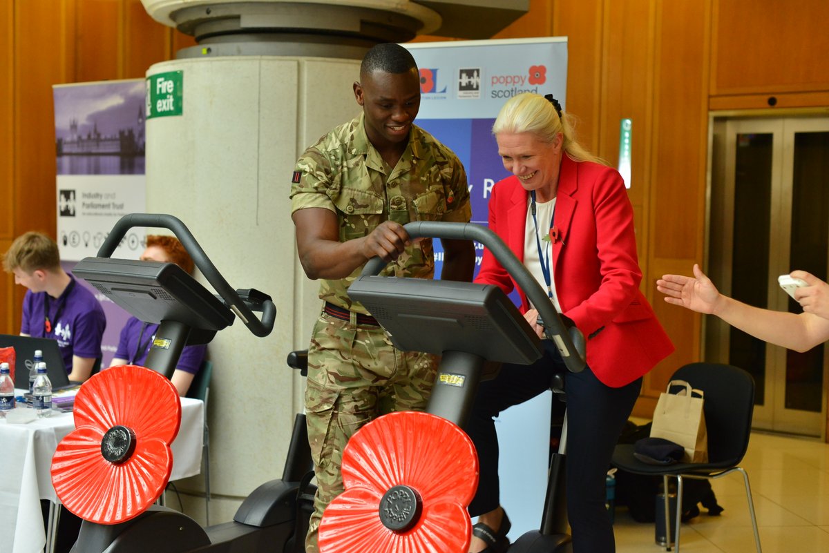 Up next to see how far she can cycle in 5 minutes is <a href="/amandamilling/">Amanda Milling</a> MP. #IPTPoppyRide