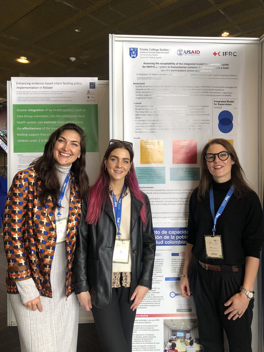 Happy to be presenting our work on the Integrated Model for Supervision in collaboration with @IFRC_PS_Centre at #hsr2022. @USAID @TCDCGH @PsychologyTCD @IMC_Worldwide @AFGsavechildren @UNICEF_Nigeria @RedCrossUkraine #mhpss #MentalHealthMatters