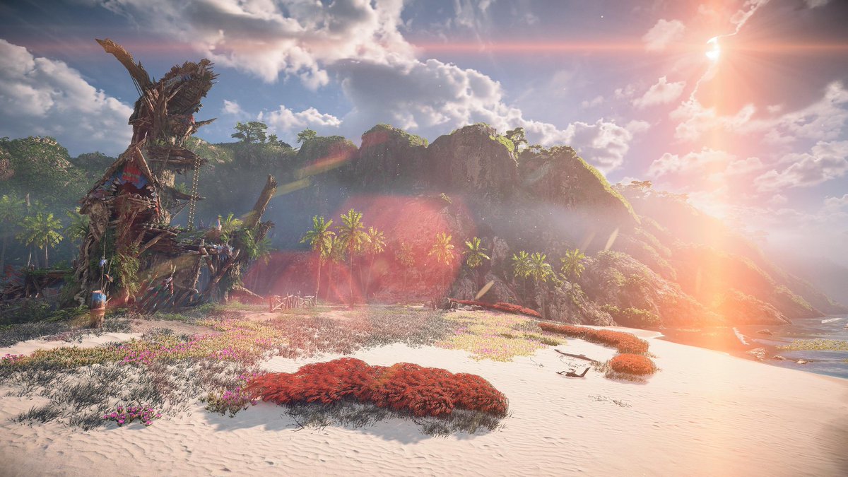 daniadam94's tweet photo. Ragnarök előtt visszanéztem az eddigi legszebb crossgen játékba és hát na....hiába a PS4-et célozták elsősorban, nem gyengén sikerült a PS5 verzió. Amúgy ez a balanced mód, ami nagyjából 4K-ban 40 fps-el fut. #HorizonForbiddenWest #balancedmode #PS5Share #screenshot #gaming https://t.co/oEkPeeuyXe