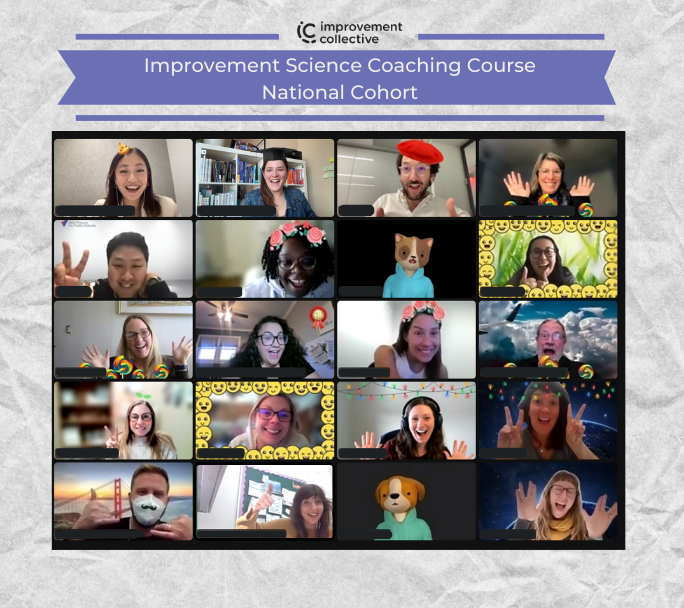ImprvCollective's tweet photo. We had fun wrapping up and celebrating Personal Improvement Projects (PIPs) with our National Cohort! 🥳 Short-term PIPs provide an opportunity to experience a team #improvementproject from start to finish, as well as build skills in running PDSAs and using run charts. https://t.co/8WCiy5KoMw