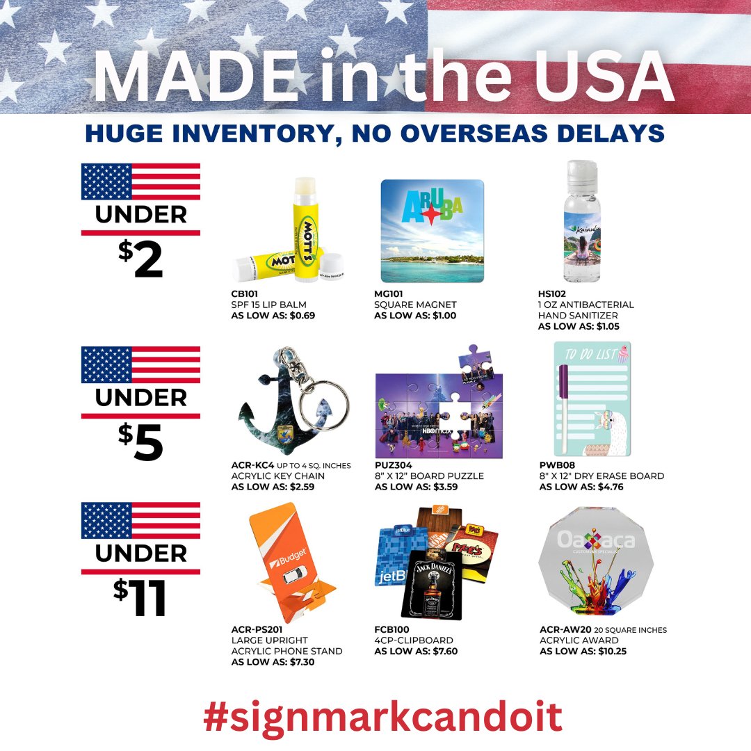 SignmarkM's tweet image. These are MADE IN THE USA! (sing in your best Bruce Springsteen voice) #signmarkcandoit Call us today! 601-932-6699