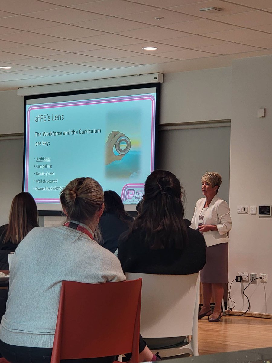 MoveMoreCIO's tweet photo. Wow! Really insightful speech from Sue Wilkinson from @afPE_PE Association for Physical Education lots of laughs, stories and raised eyebrows in the room! #EveryChildActive #PEConference #PrimaryPE #PhysicalEducation https://t.co/ojoFmIAcqK