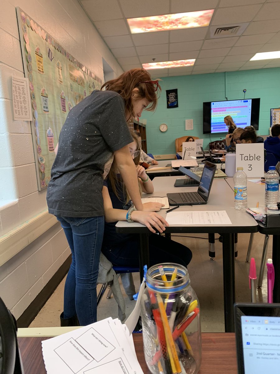 MsEasley1's tweet photo. @WEMSNews Students are showcasing their leadership skills by helping out other classmates who are needing guidance and working on their essays! Way to go! https://t.co/XKQ3dbmHp9