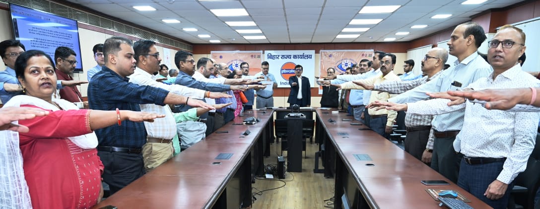 IOCL_BIHAR's tweet photo. Mr Vibhash Kumar, ED &amp; SH in his inaugural theme address of  Vigilance Awareness Week (VAW 22) at BSO underscored on digitalization and digital transformations that enhances transparency, accountability, accessibility and citizen participation. https://t.co/XQHc0nliw7